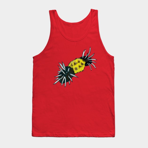 Yellow Spotted Tussock Caterpillar Tank Top by shehitsback